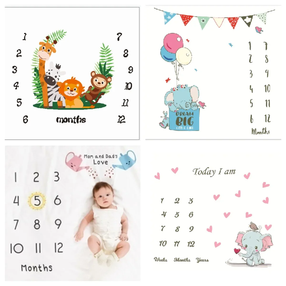 Photography Still Life - Background Blankets Play Mat Baby Milestone