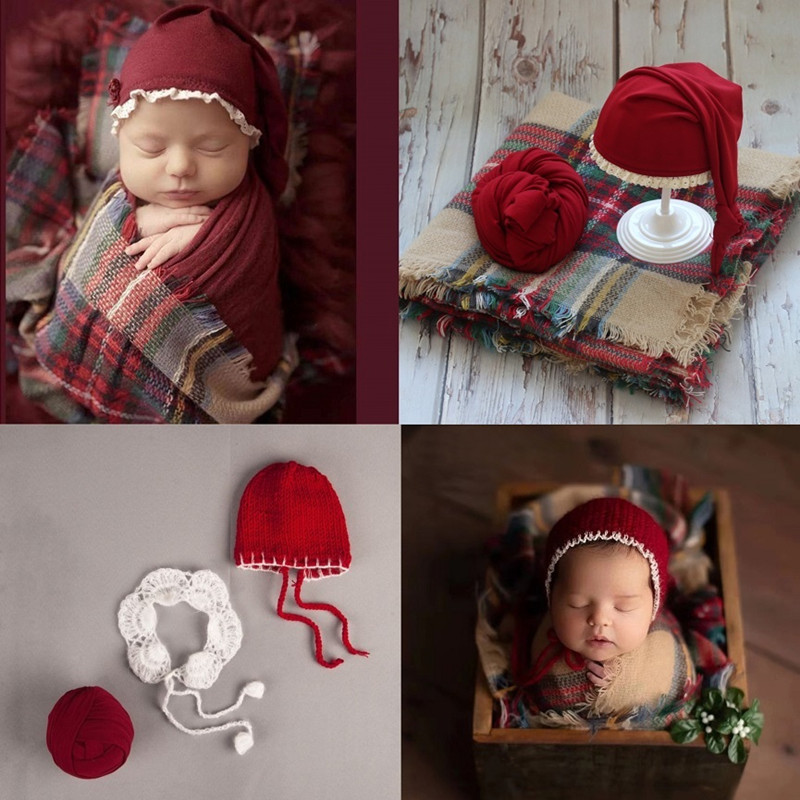 Photography Life - Newborn Photography Props Baby Christmas Hat