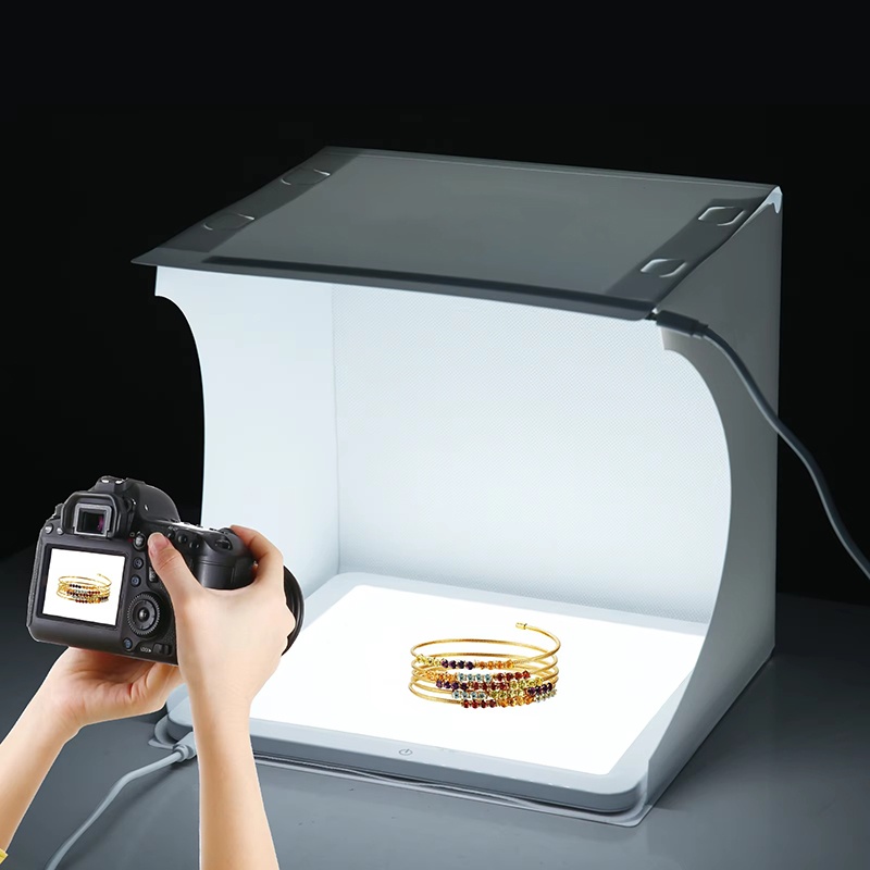Photography Treatment - 20cm Portable Photobox Photography Folding LED