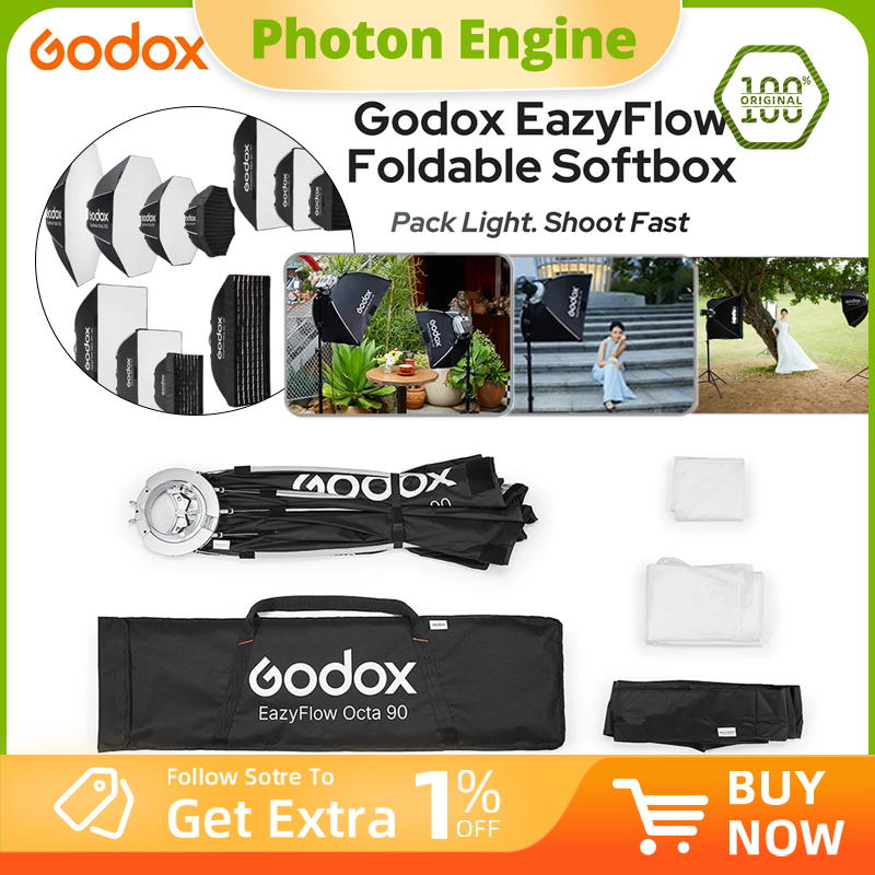 Photography Treatment - Godox EazyFlow series Foldable Softbox Bowens
