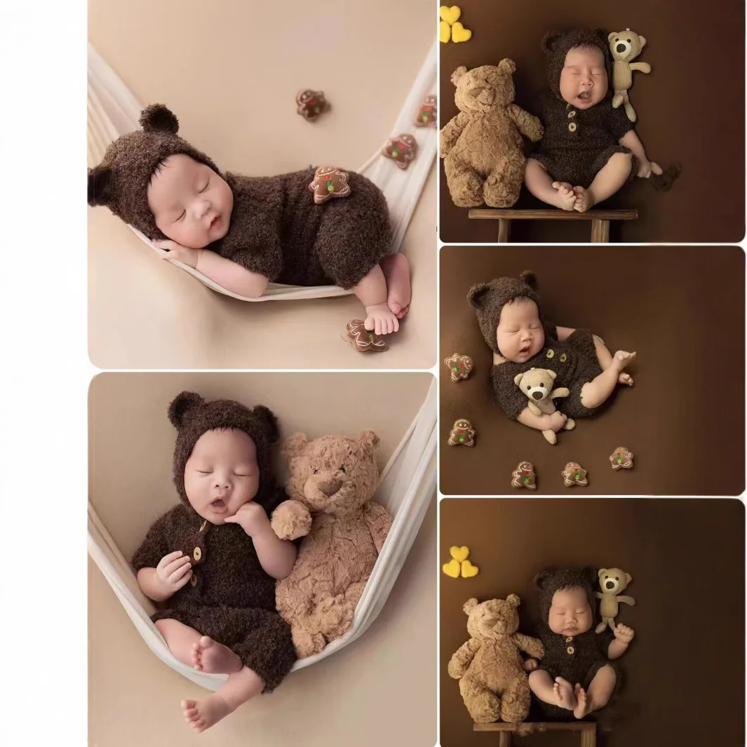 Photography Still Life - Newborn Photography Props Baby Bear Outfit