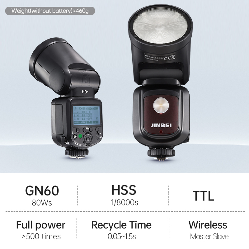 JINBEI HD-1Round-head HSS Spee - Photography Outdoor ulasan dan harga