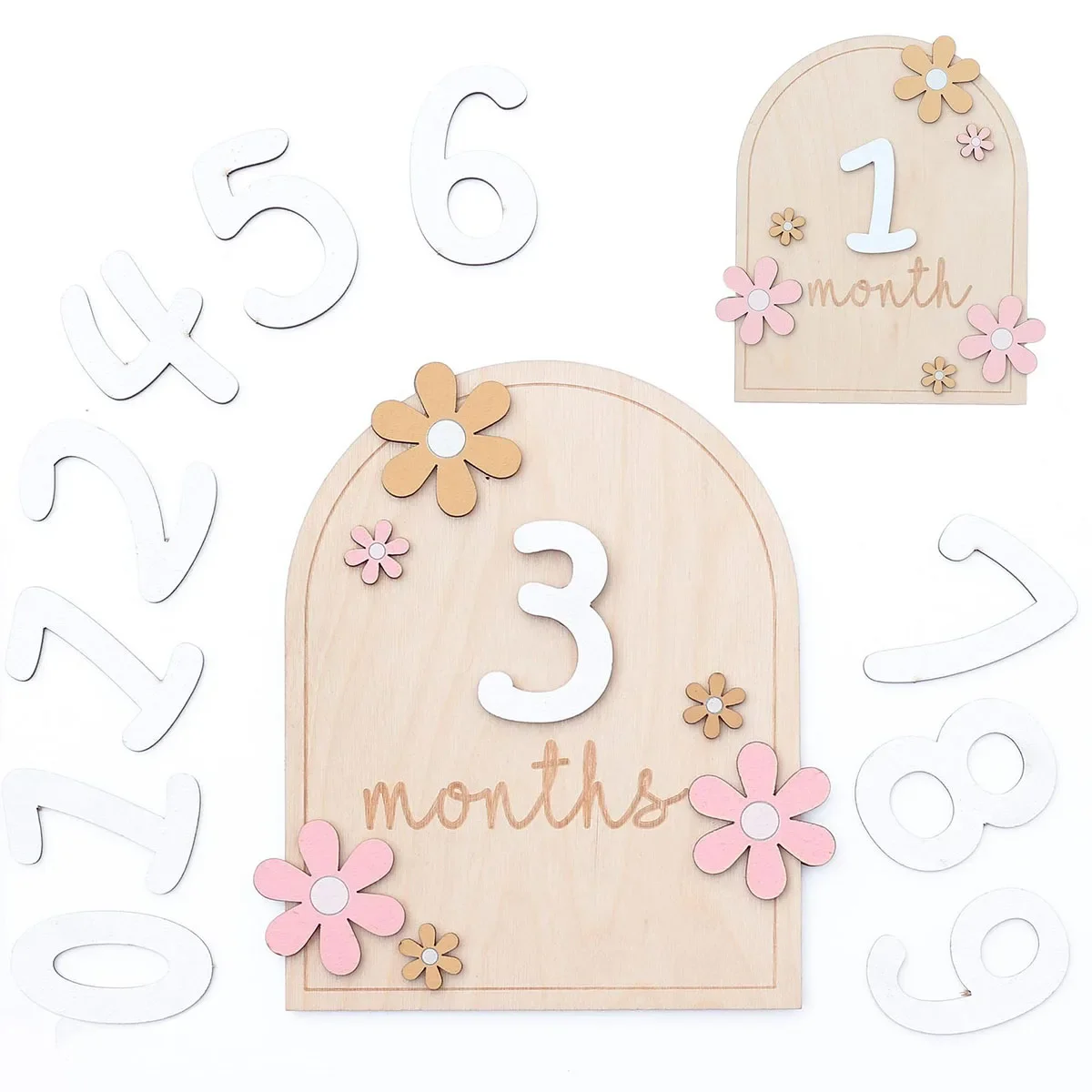 Wooden Baby Monthly Milestone  - Photography Still Life ulasan dan harga