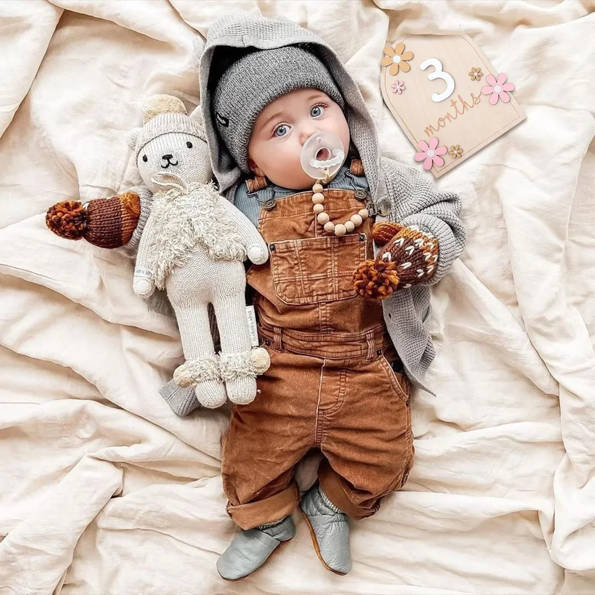Wooden Baby Monthly Milestone  - Photography Still Life ulasan dan harga