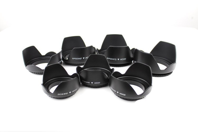 Universal Lens Hood 49mm 52mm  - Lens Hood Petal ulasan dan harga