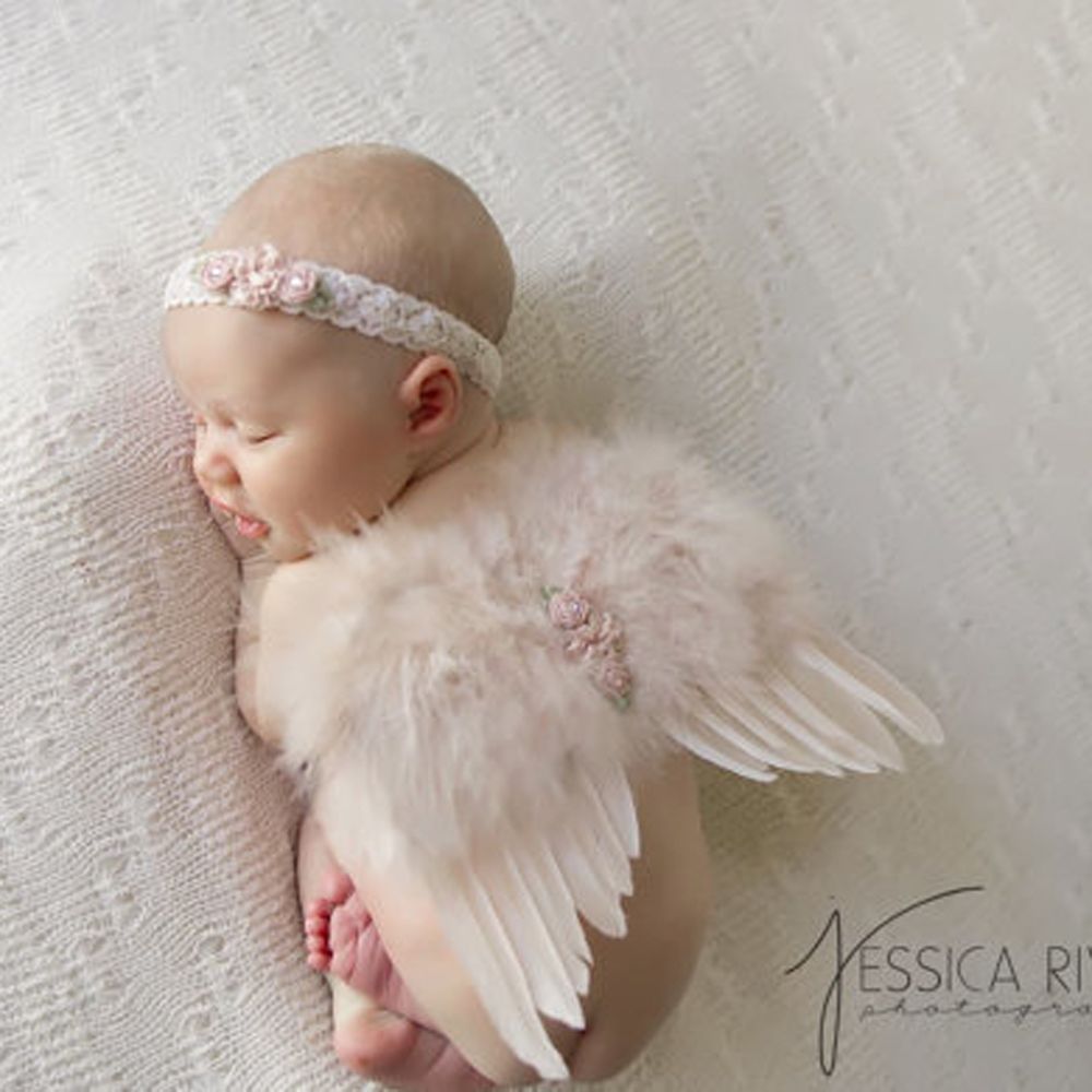 2pcs/set Cute Newborn Angel Fe - Photography Still Life ulasan dan harga