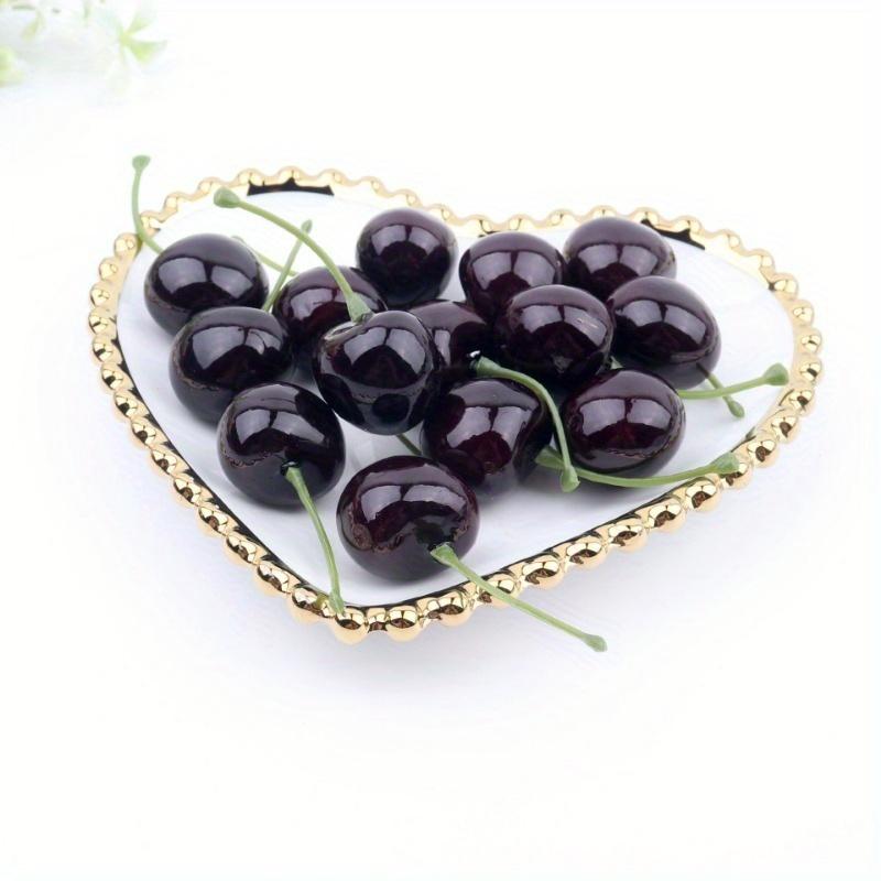 30Pcs Fake Cherry Artificial F - Photography Of Food ulasan dan harga