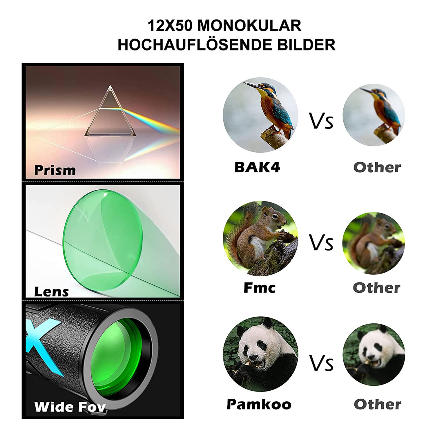 Mini Telescopes 12x50 High Pow - Photography High Angle ulasan dan harga