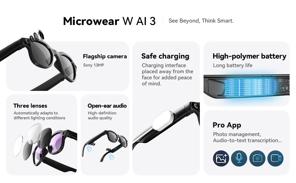 AI Smart Glasses 8 million pix - Photography Video ulasan dan harga