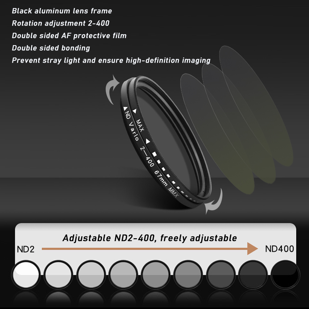 67mm Clip-on ND2-400 Phone Cam - Nd Filter Set ulasan dan harga