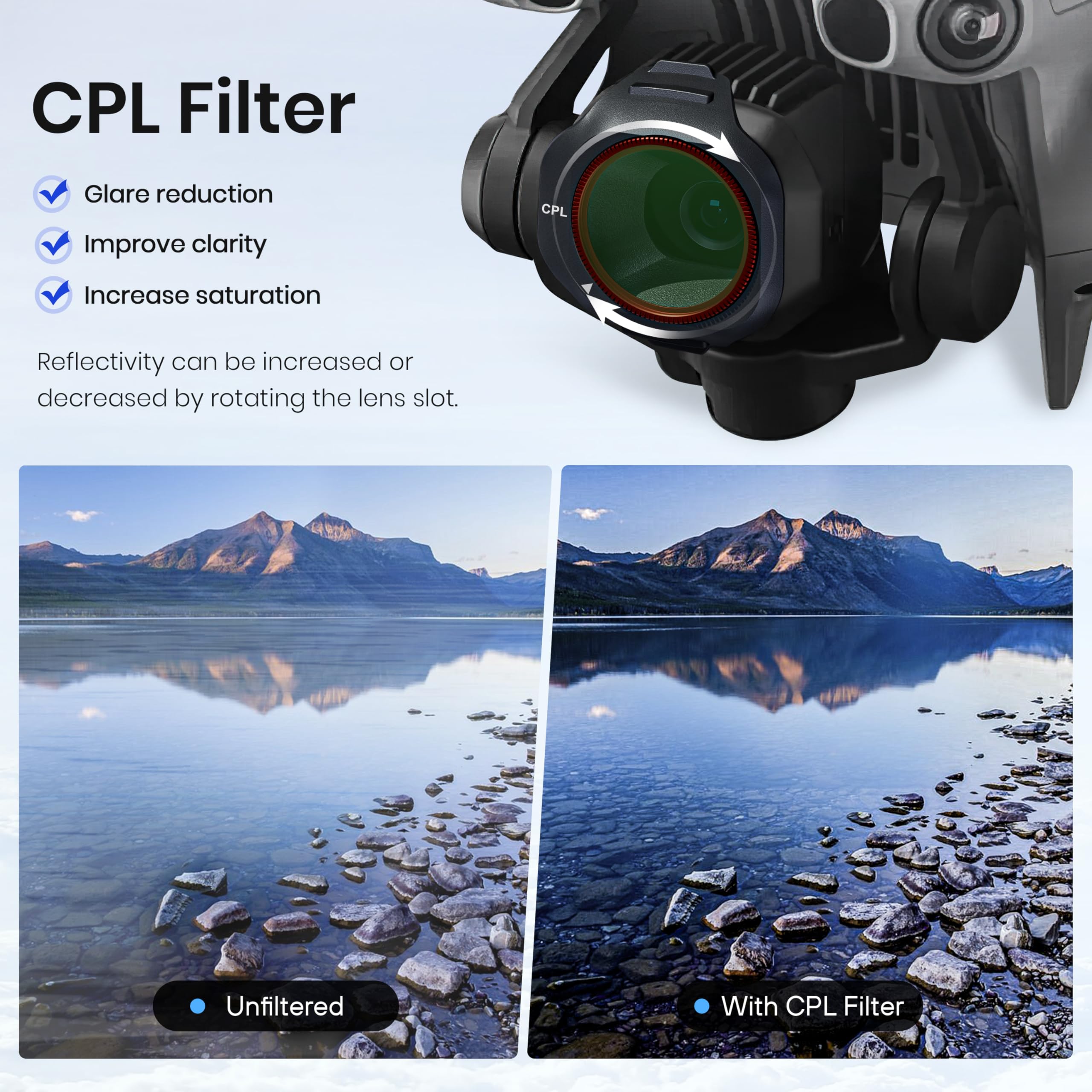 ND/CPL Filter Set for DJI Mini - Nd Filter Set ulasan dan harga