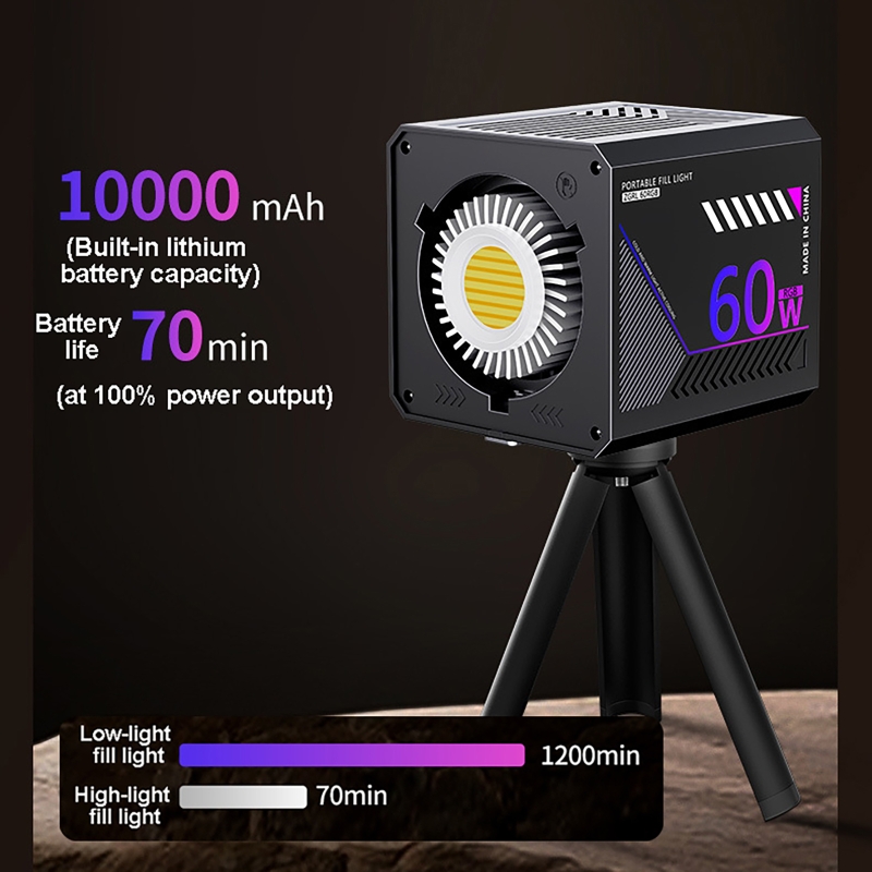 60W RGB Video Light Portable L - Photography Treatment ulasan dan harga
