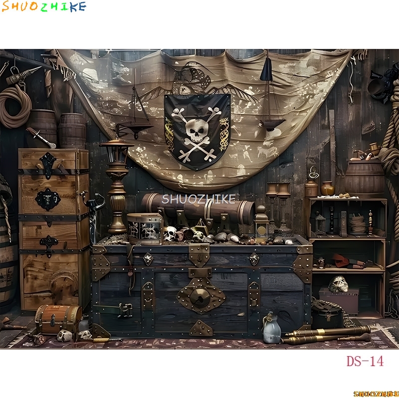 Retro Pirate Treasure Map Back - Photography Mapped ulasan dan harga