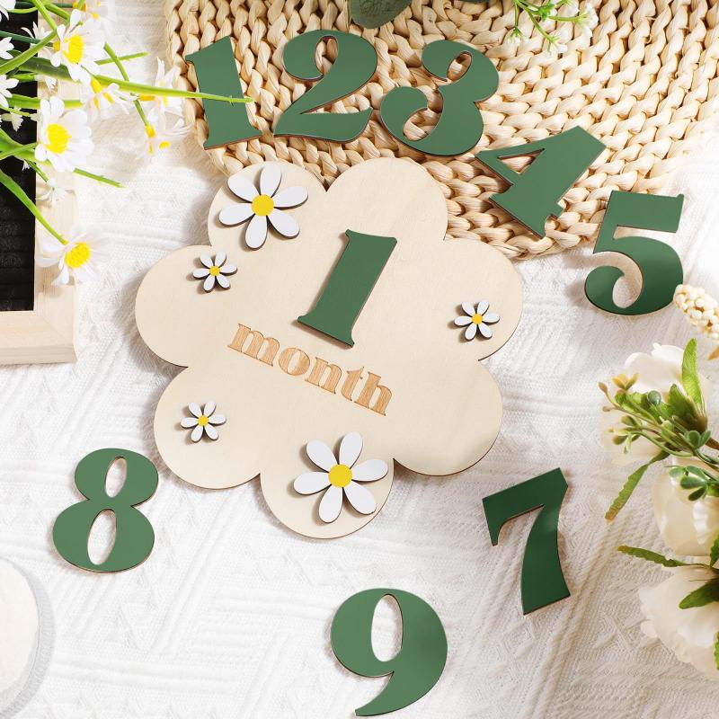 Wooden Baby Monthly Milestone  - Photography Still Life ulasan dan harga