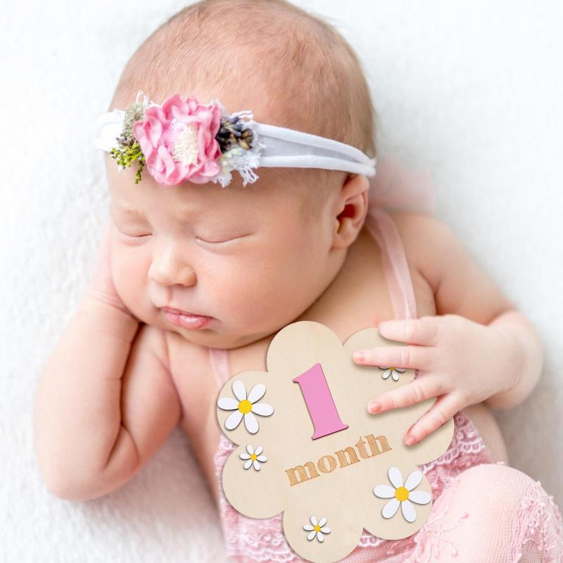 Wooden Baby Monthly Milestone  - Photography Still Life ulasan dan harga