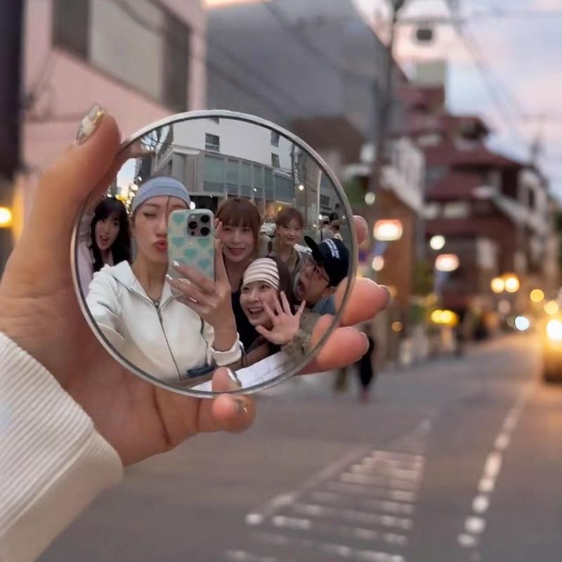 New 1/2Pcs Girls' Makeup Mirro - Photography High Angle ulasan dan harga