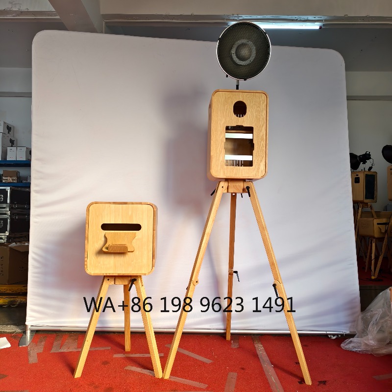 Retro Wooden Selfie Photo Boot - Photography Digital ulasan dan harga