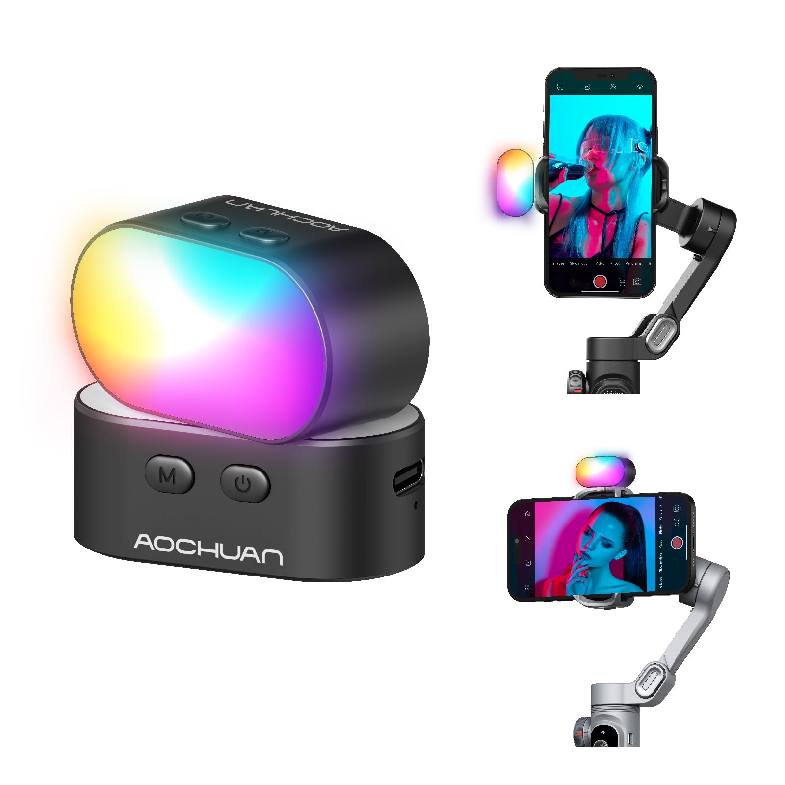 AOCHUAN RGB Magnetic Fill Ligh - Photography Gear ulasan dan harga