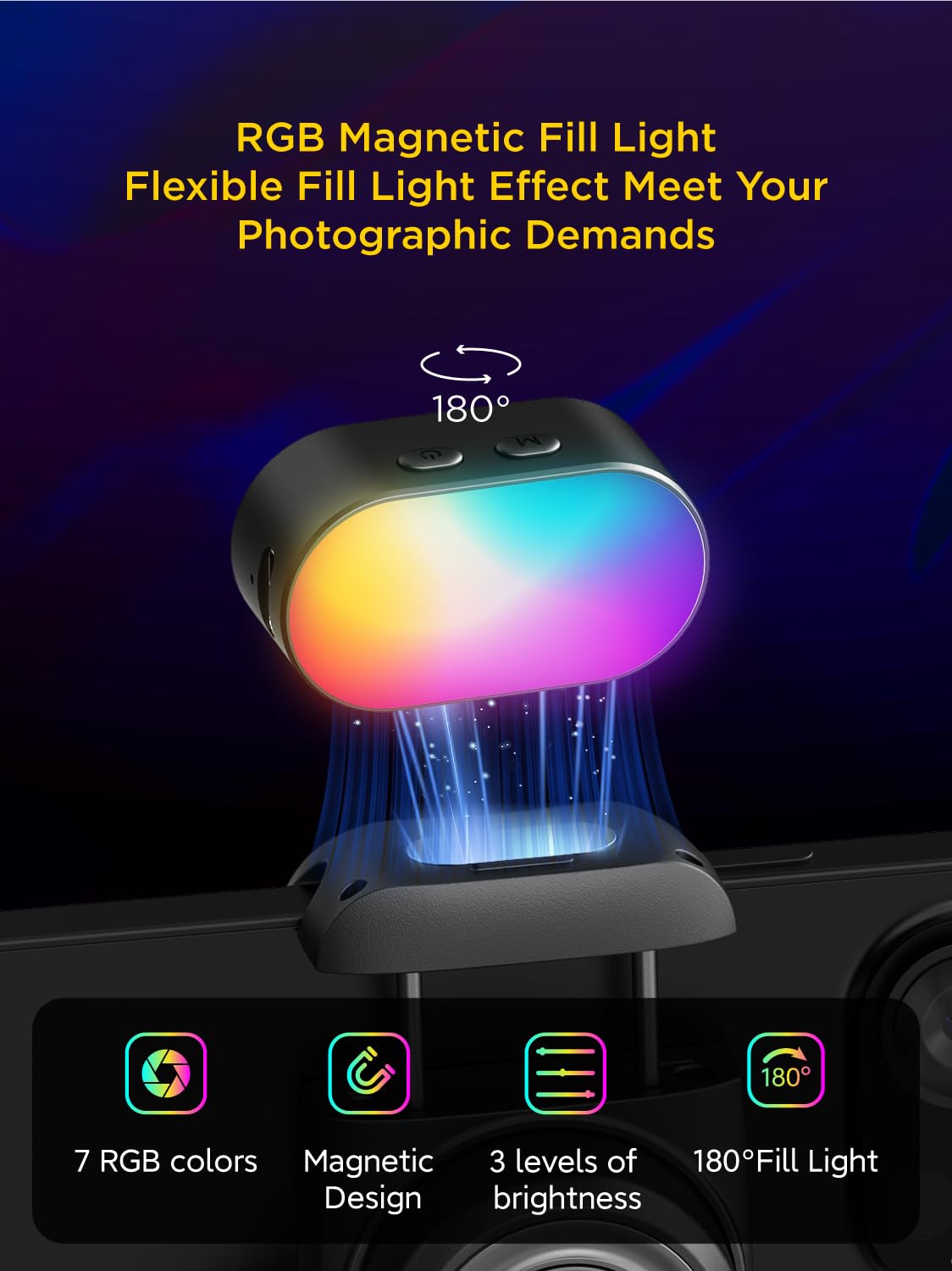 AOCHUAN RGB Magnetic Fill Ligh - Photography Gear ulasan dan harga