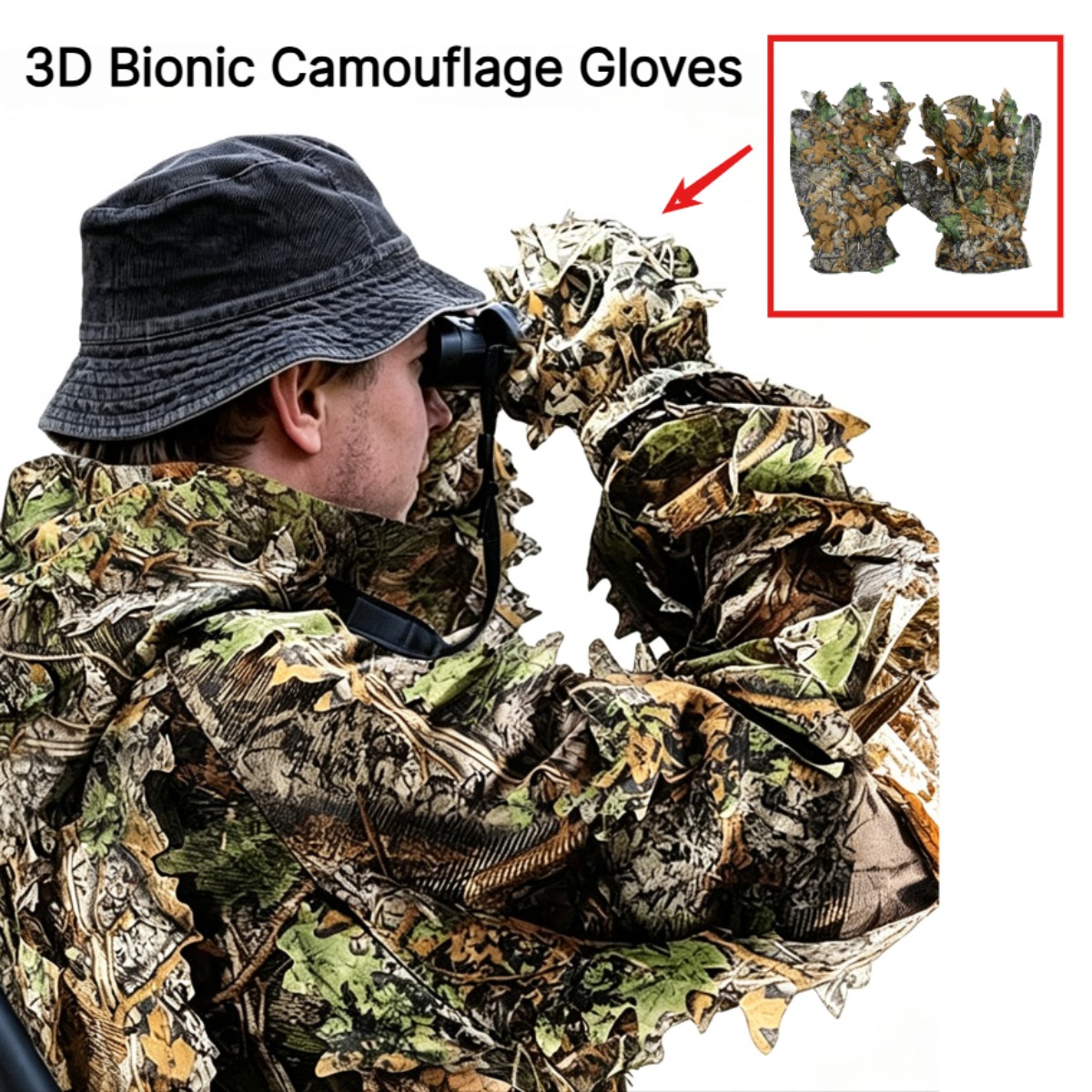 3D Camouflage Leaf Hunting Glo - Photography Gear ulasan dan harga