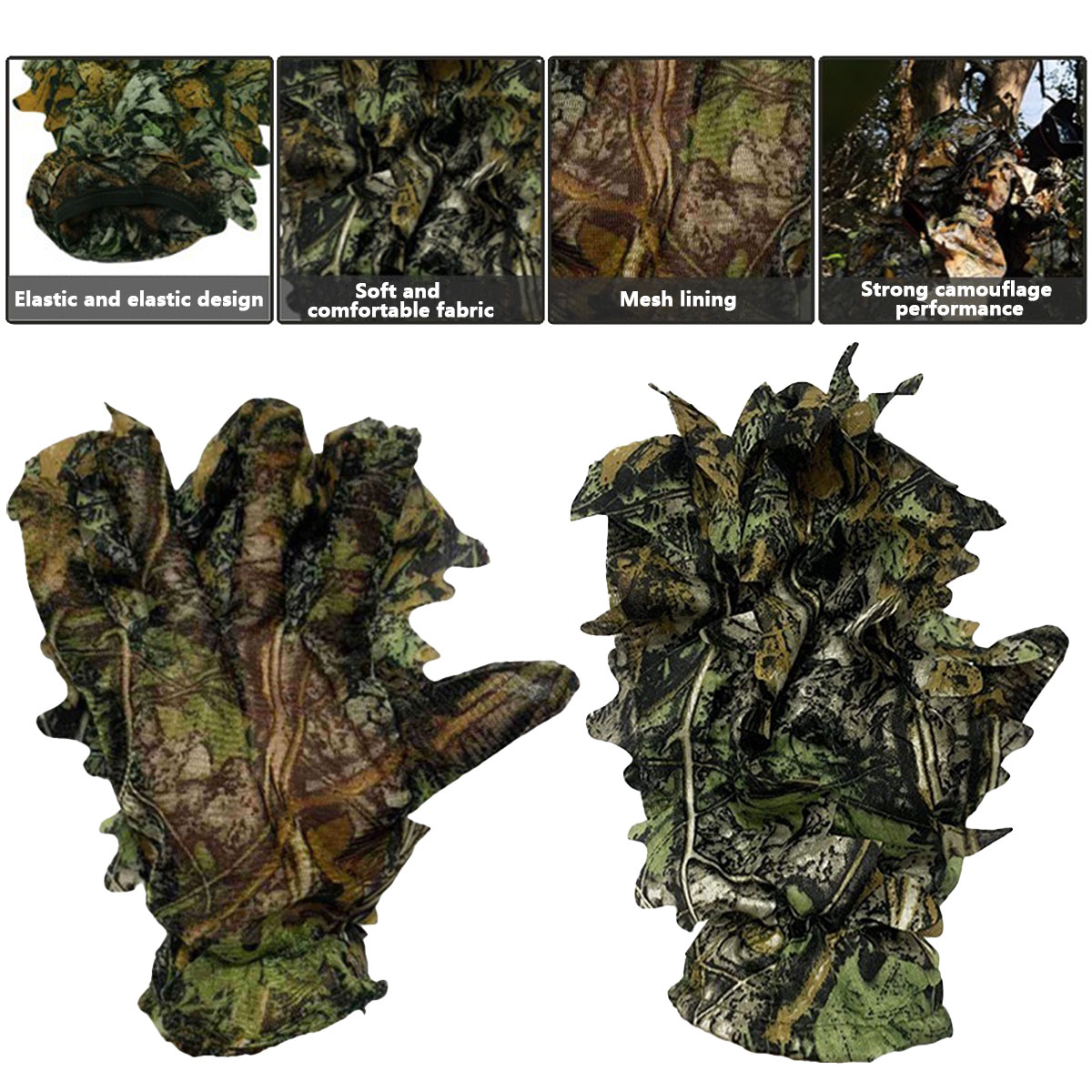 3D Camouflage Leaf Hunting Glo - Photography Gear ulasan dan harga